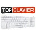 Clavier HP Pavilion DV6-1000 et DV6-2000 Series - Blanc