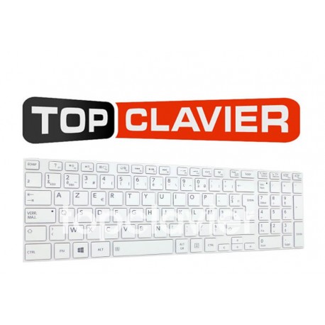 Clavier Toshiba Satellite - Version chiclet blanche - Type 343